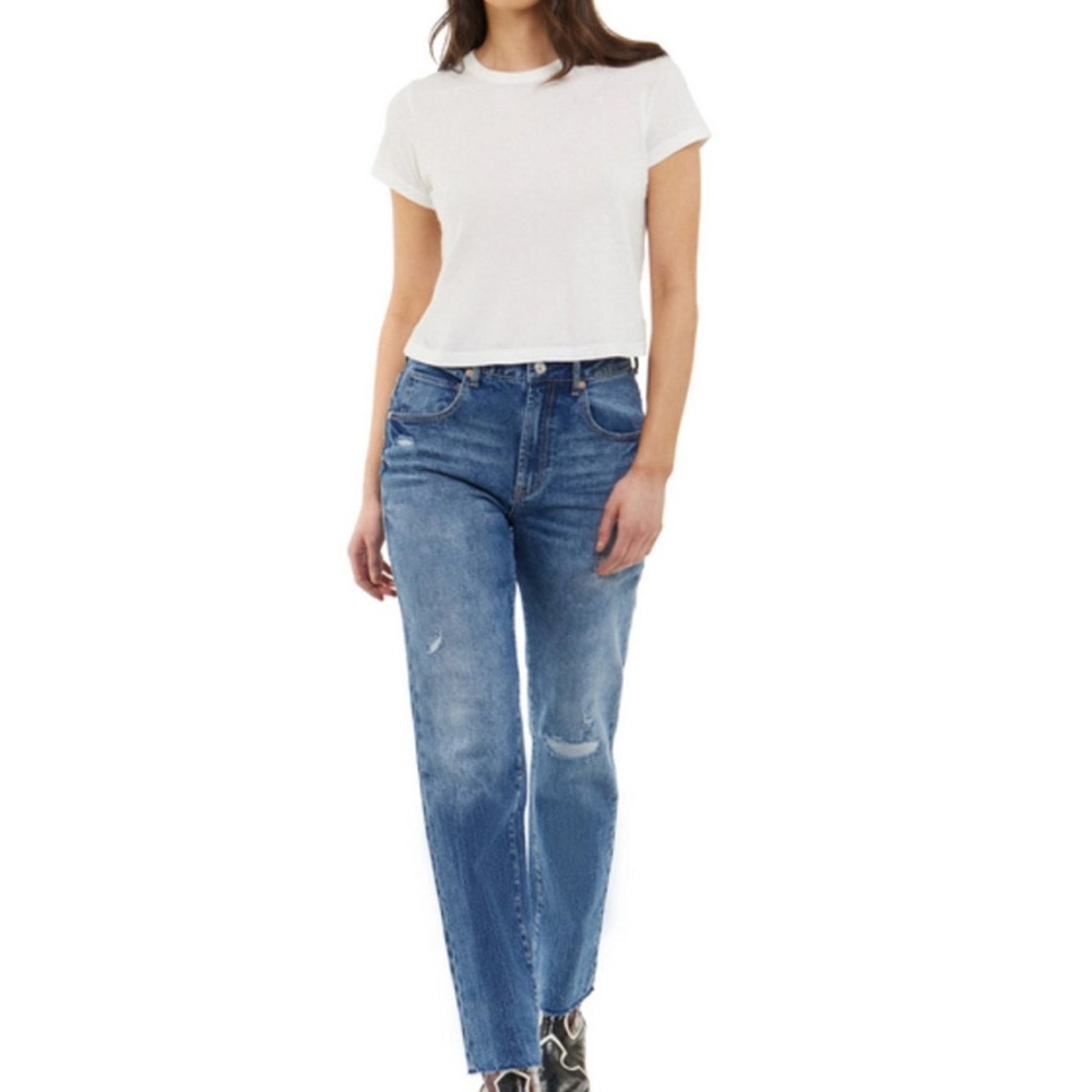 The Village High Rise Straight Jean, Deep Lake |‎ Articles Of Society Size 6